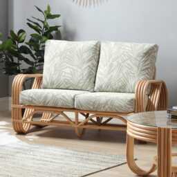 Desser Pretzel 2 Seater Cane Sofa - thumbnail 1