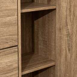 5five 4 Drawer Shoe Storage Unit with Mirror, Beige - thumbnail 3