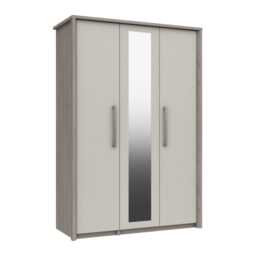 Casa Milan Triple Mirrored Wardrobe