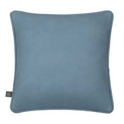 Scatter Box Chloe Vegan Leather Cushion, Blue - thumbnail 3