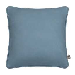 Scatter Box Chloe Vegan Leather Cushion, Blue - thumbnail 1