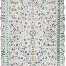 Frith Rugs Kaydon Washable Woven Rug, 230cm x 160cm, Blue Floral