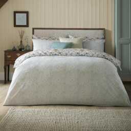William Morris At Home Strawberry Thief Duvet Set, Super King, Hessian - thumbnail 2