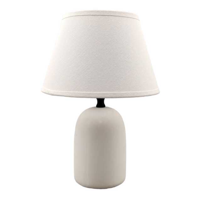 Casa Boston Cone Table Lamp, Fabric,  Small, Cream