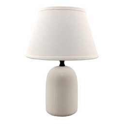 Casa Boston Cone Table Lamp, Fabric,  Small, Cream