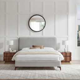 Casa Dune Bed Frame, Double, Grey - thumbnail 3