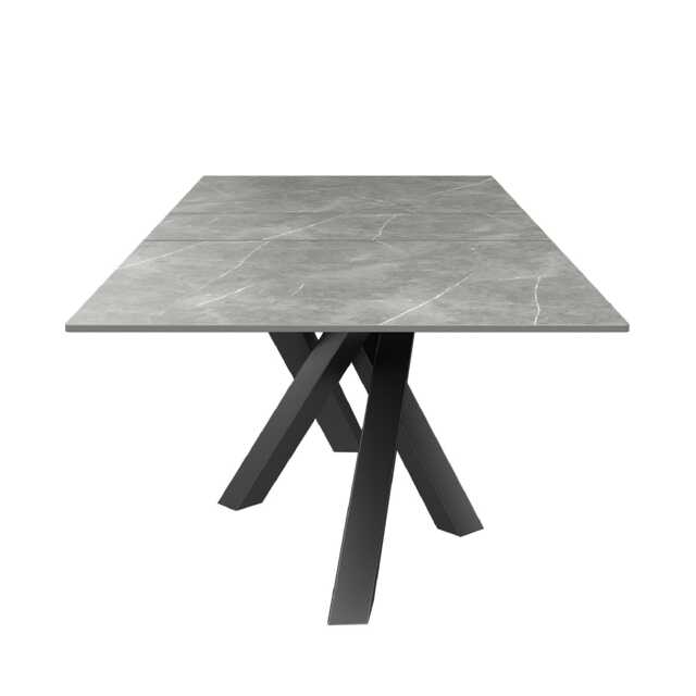 Casa Brando Extending Dining Table, Matte Grey - image 1