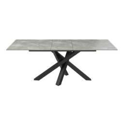 Casa Brando Extending Dining Table, Matte Grey - thumbnail 4