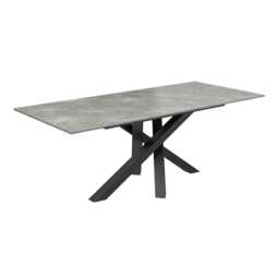 Casa Brando Extending Dining Table, Matte Grey - thumbnail 3