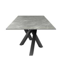 Casa Brando Extending Dining Table, Matte Grey