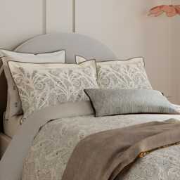 Bedeck of Belfast Umma Paisley Duvet Set, Super King, Charcoal & Gold - thumbnail 2