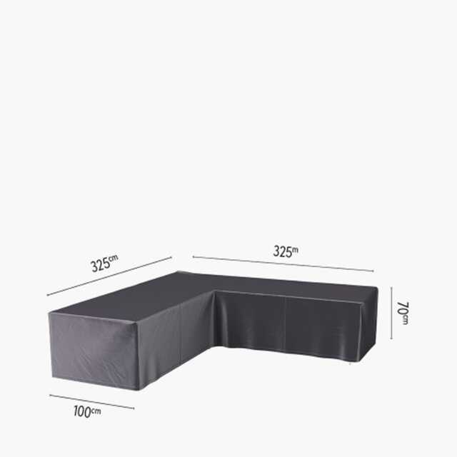 Aerocover Weather Resistant Outdoor Corner Sofa Cover, L-Shape, 325x325x100x70cm - image 1