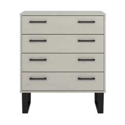 Casa Taylor 4 Drawer Chest of Drawers, Grey - thumbnail 1