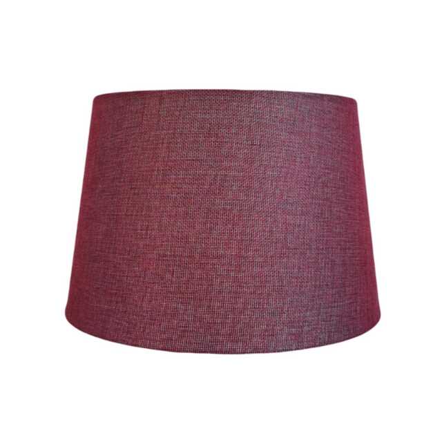 Casa Carol Empire Cylinder Lamp Shade, 30cm, Linen, Red