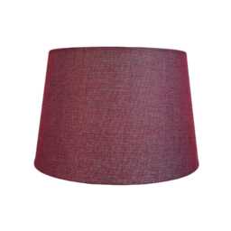 Casa Carol Empire Cylinder Lamp Shade, 30cm, Linen, Red