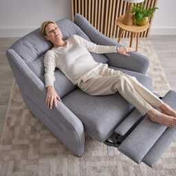 Casa Nimbus Fabric Power Recliner Cuddler with Headrest & Lumbar - thumbnail 5