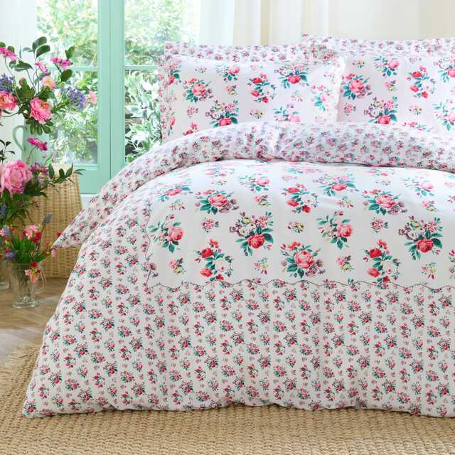 Cath Kidston Icon Floral Duvet Set, Single, Multicolour - image 1