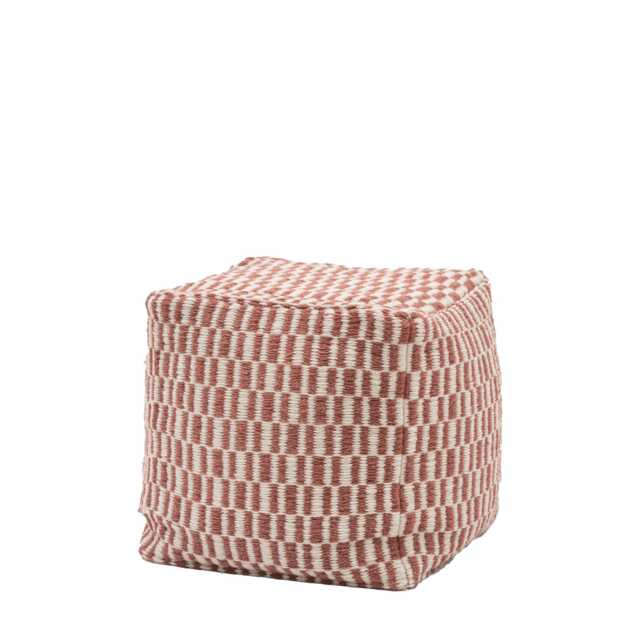 Rauma Wool Woven Pouffe, Nutmeg - image 1