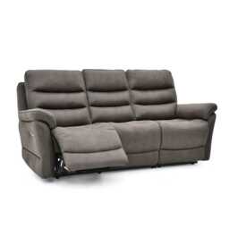 La-Z-Boy Anderson 3 Seater Fabric Power Recliner Sofa with Head Tilt, Alatra Charcoal - thumbnail 2
