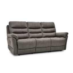 La-Z-Boy Anderson 3 Seater Fabric Power Recliner Sofa with Head Tilt, Alatra Charcoal