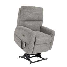 Celebrity Southwell Lift & Rise Power Fabric Recliner Armchair, Hessian Steel - thumbnail 2