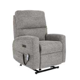 Celebrity Southwell Lift & Rise Power Fabric Recliner Armchair, Hessian Steel