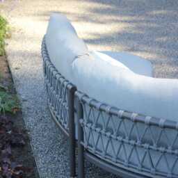 4 Seasons Outdoor Piacenza Aluminium Curved Sofa Set, 8 Seater, Bronze - thumbnail 2