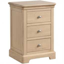 Casa Linden 3 Drawer Bedside Cabinet - thumbnail 2