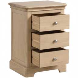 Casa Linden 3 Drawer Bedside Cabinet