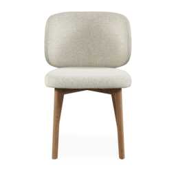 Casa Swan Dining Chair, Cream - thumbnail 1