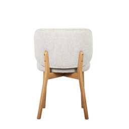 Casa Swan Dining Chair, Cream - thumbnail 4