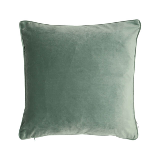 Malini Luxe Velvet Cushion, Eucalyptus