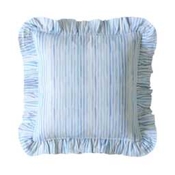 Bluebellgray Sunday Stripe Microfibre Cushion, Blue - thumbnail 2