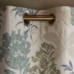 Laura Ashley Tenby Blackout Eyelet Curtains, 162 X 137cm, Seaspray