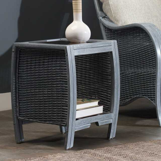 Desser Turin Cane Lamp Table - image 1