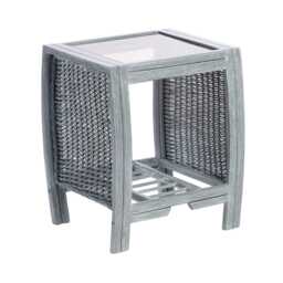 Desser Turin Cane Lamp Table - thumbnail 2