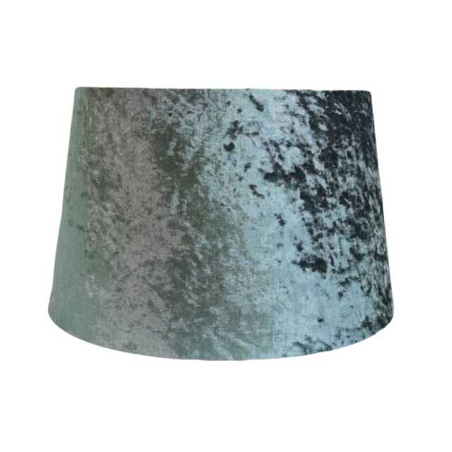 Casa Velvet Empire Lamp Shade, 35cm, Silver