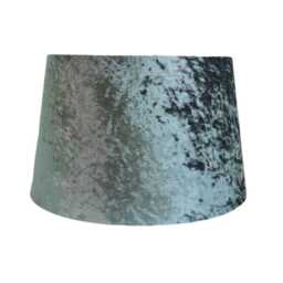 Casa Velvet Empire Lamp Shade, 35cm, Silver