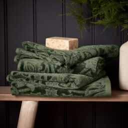 Morris & Co St James Hand Towel Green, Dark Green
