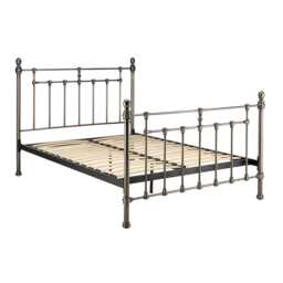 Casa Eve Bed Frame, Double, Black - thumbnail 1