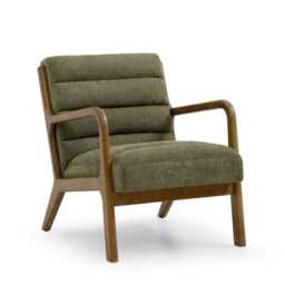 Casa Danna Fabric Accent Chair, Thetis Olive Chenille