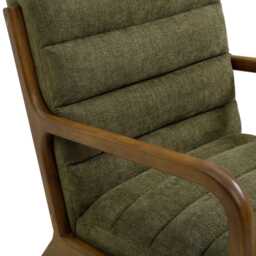 Casa Danna Fabric Accent Chair, Thetis Olive Chenille - thumbnail 3