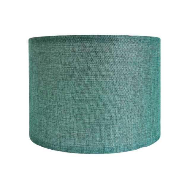 Casa Linen Cylinder Lamp Shade, Medium, Green