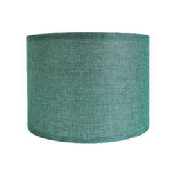 Casa Linen Cylinder Lamp Shade, Medium, Green