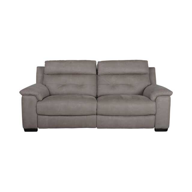 Casa Billy 2.5 Seater Fabric Power Recliner Sofa, Silver Grey - image 1