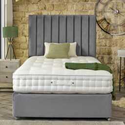 Casa Zen Divan Bed Set with Floorstanding Headboard, King