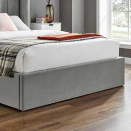 Casa Polly Ottoman Bed Frame, Double, Silver - thumbnail 5