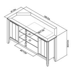 Casa Geneva Corner TV Unit - thumbnail 3