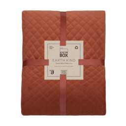 Scatter Box Erin Geometric Velvet Throw, Clay