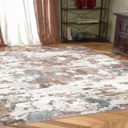 Frith Rugs Kaydon Washable Woven Rug, 230cm x 160cm, Brown Abstract Pattern - thumbnail 3